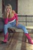 Blonde model with jeans and red cowboy boots an 1.jpg