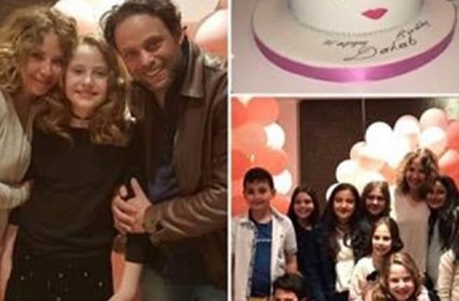 سلافة معمار و سيف سبيعي معا في عيد ميلاد إبنتهما 